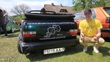 1.800 Kilometer ist Artem Blackline aus Minsk zum GTI Treffen an einem Tag gefahren.