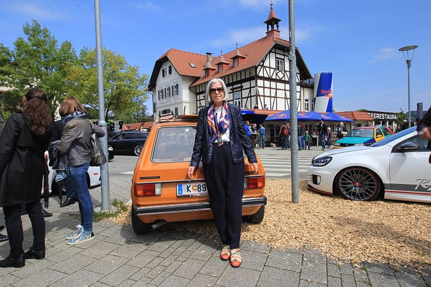 Die 80-jährige Gunhild Liljequist war für das Interieur des Ur-GTI verantwortlich.