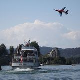 Ein Dassault-Breguet-Dornier Alpha Jet der Kunstfliegertruppe Flying Bulls zeigt, was in ihm steckt.
