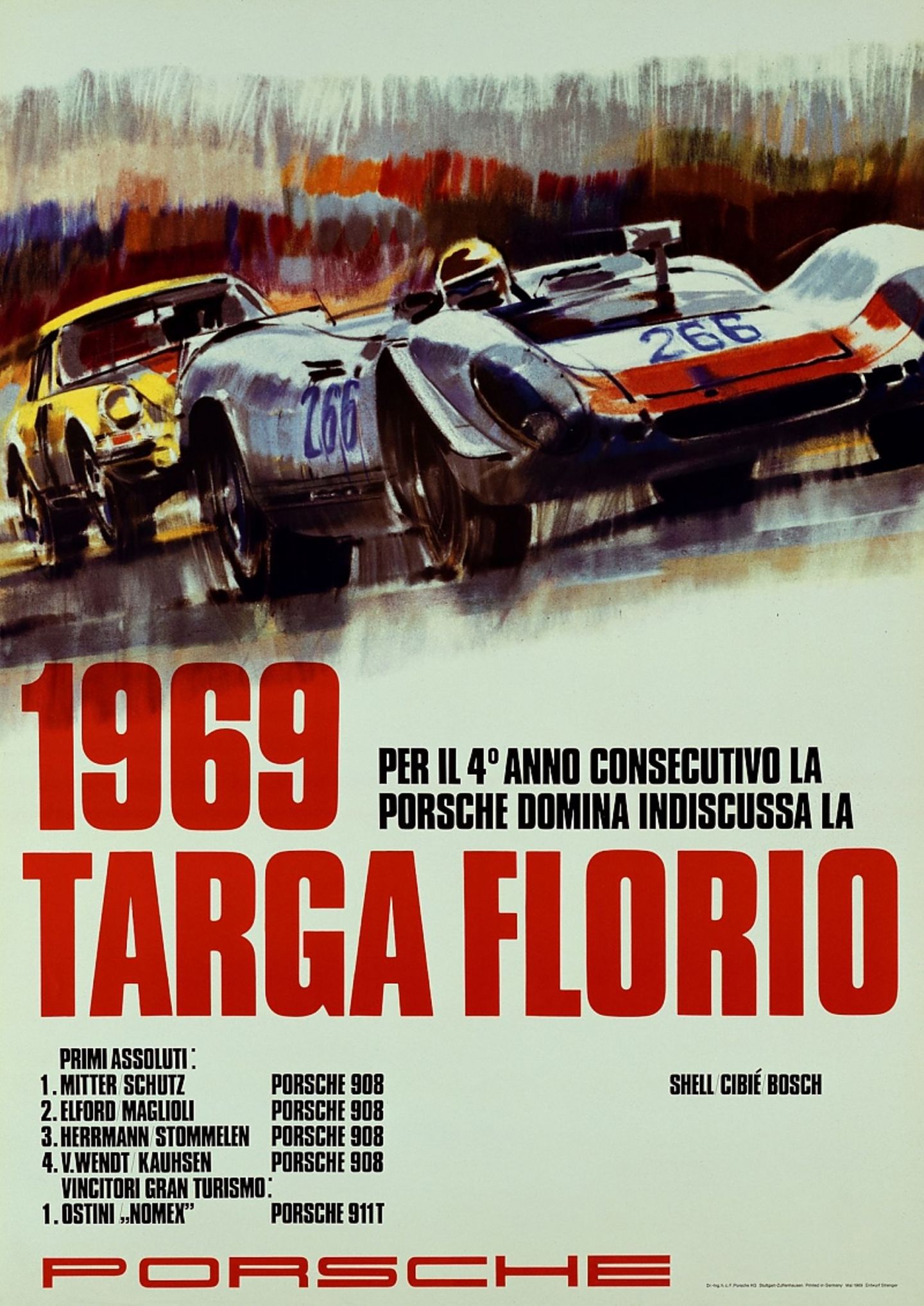 Ein Targa-Florio-Plakat des Jahres 1969