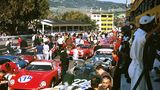 Die Hektik in der Start-Aufstellung gehört zur Targa Florio