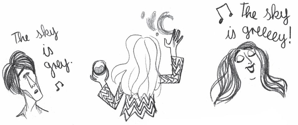 The Mamas & the Papas Illustration von der Entstehung des Songs "California Dreamin'"