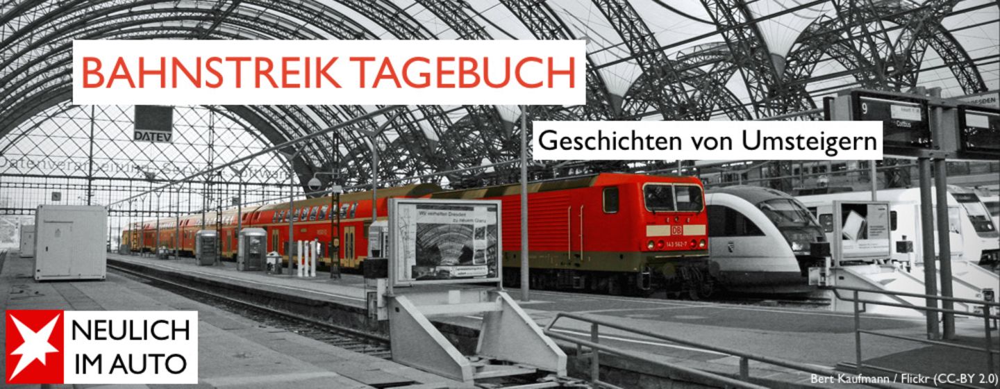 Neulich im Auto: Das Bahnstreik-Tagebuch: Buchungs-Boom bei Mitfahrportalen