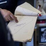 Ciccio fertigte von jedem Rennfahrer-Fuß eine Skizze an