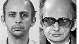 Serienmörder Joachim Kroll (r.) mit seinem Anwalt
