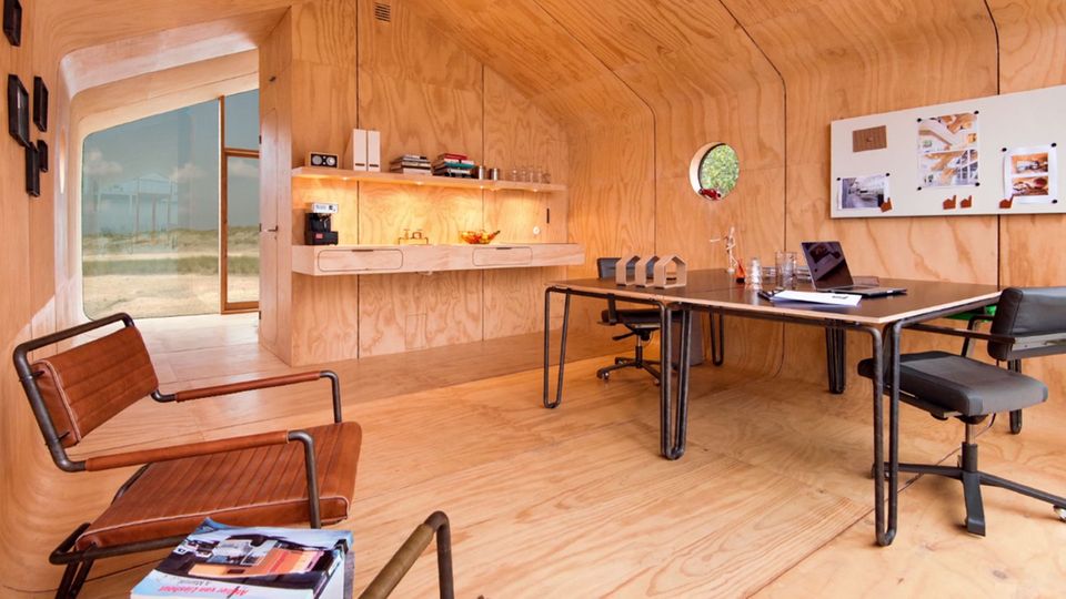 Küche und Wohnzimmer im Wikkelhouse Küche und Wohnzimmer im Wikkelhouse