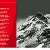 Eingzeichnete Südroute des Mount Everest