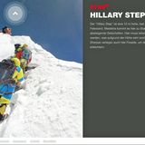 Die verschneite Hillary Step