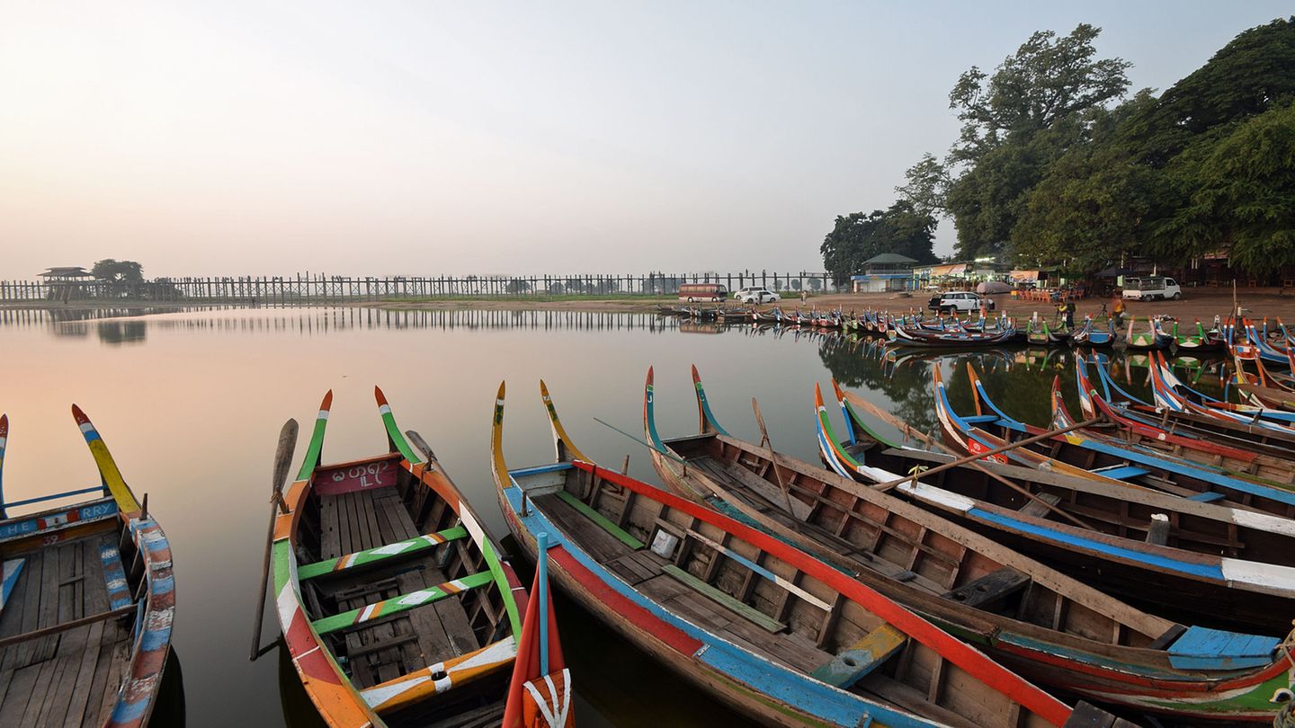 U Bein Brücke in Mandalay