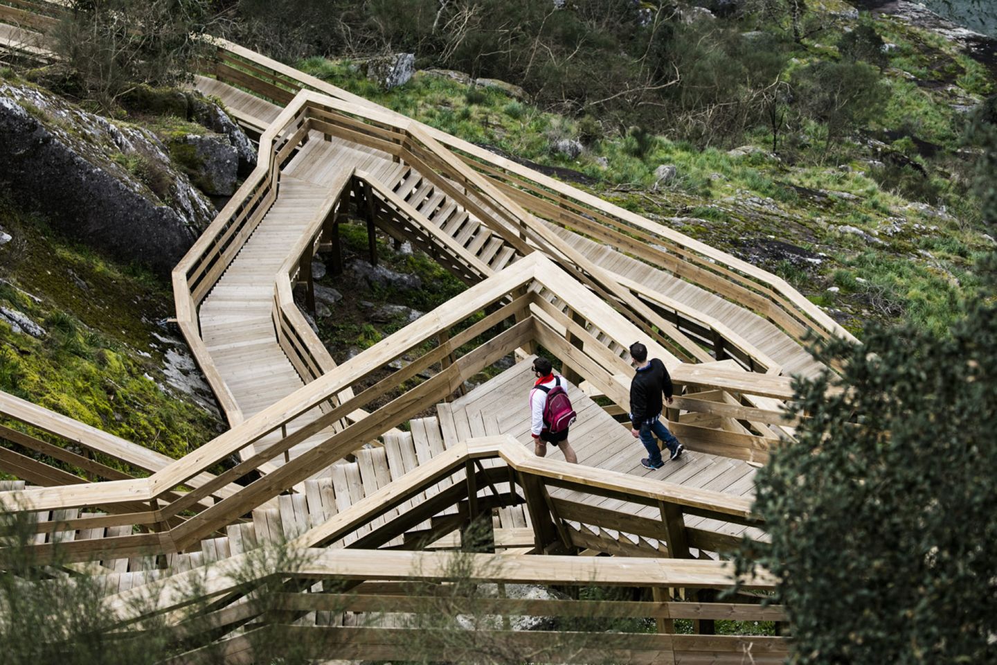 Treppenkonstruktion beim Paiva Walkways