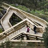 Treppenkonstruktion beim Paiva Walkways