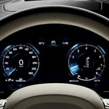 Das Kombiinstrument im Volvo V90 ist rein digital