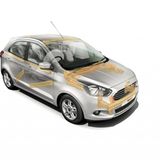 Der Ford Ka+ hat sechs Airbags
