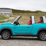 Der E-Mehari ist 3,81 Meter lang