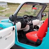 Die Sitze haben einen Neopren-Bezug