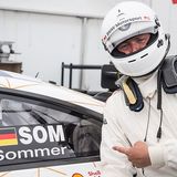 Redakteur Marcel Sommer vor seiner Testfahrt mit dem BMW M6 GT3.