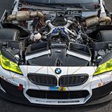 Der 4,4 Liter große V8 des BMW M6 GT3.