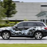 Mercedes GLC Fuel Cell 2017 - die beiden Tanks befinden sich vor der Hinterachse und im Kardantunnel