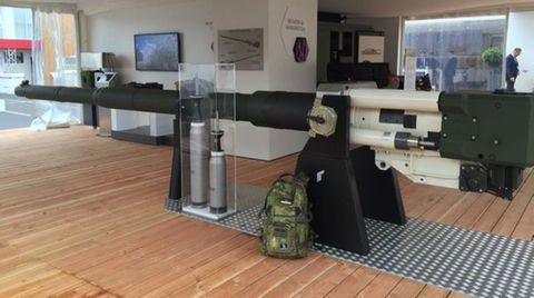 In Paris hat Rheinmetall die neue Kanone mit zwei Geschosstypen vorgestellt