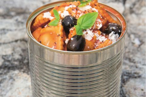 Dosenravioli Campingküche