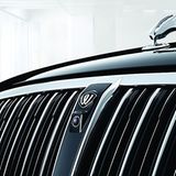 Auf dem Kühlergrill thront das Ssangyong-Drachenflügel-Emblem