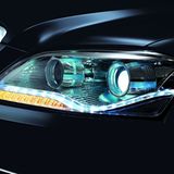 Die Scheinwerfer haben eine markante Tagfahrlicht-Signatur