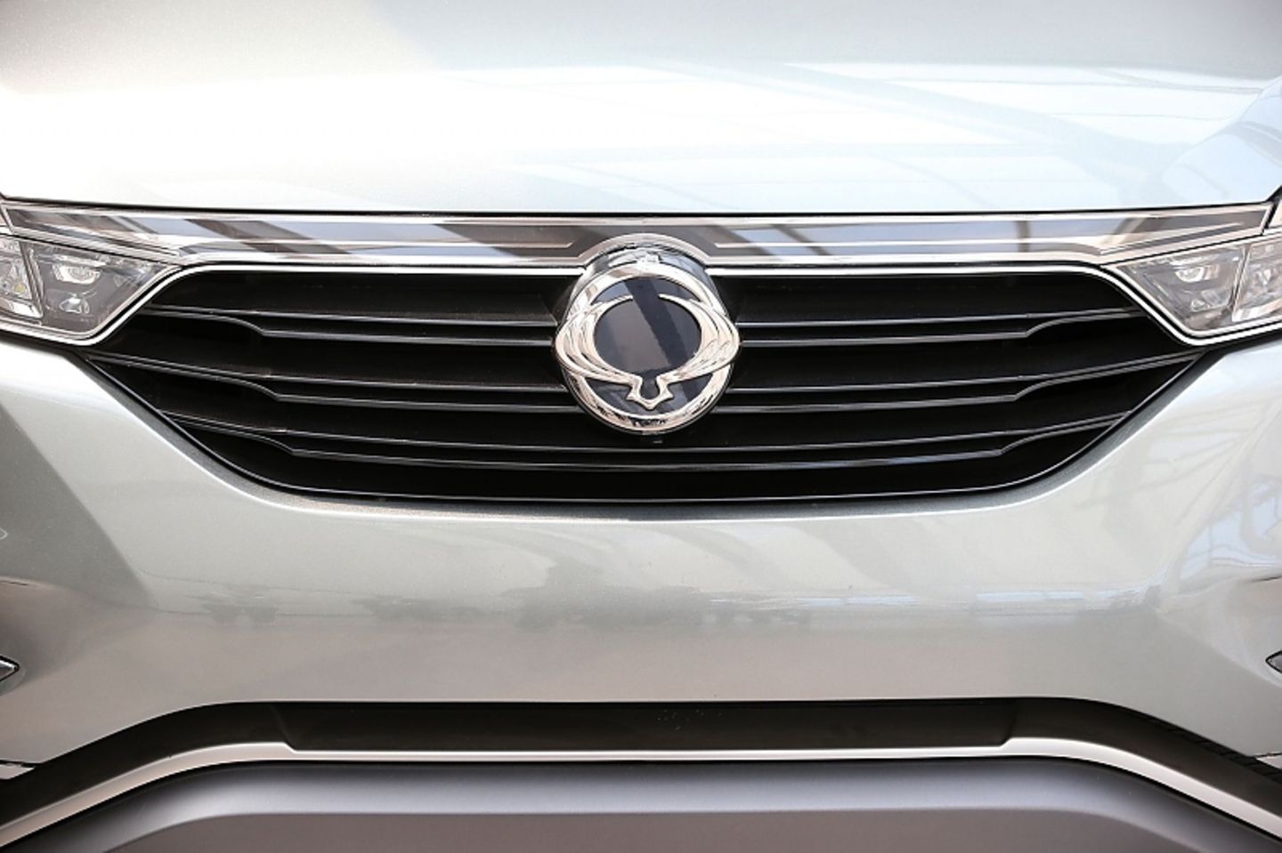 Das Ssangyong-Emblem ziert den Kühlergrill