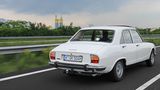 Dieser Peugeot 504 kam direkt aus Köln zum Treffen in den Niederlanden.