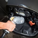 Nissan Leaf Jahrgang 2016 - hier wird geladen