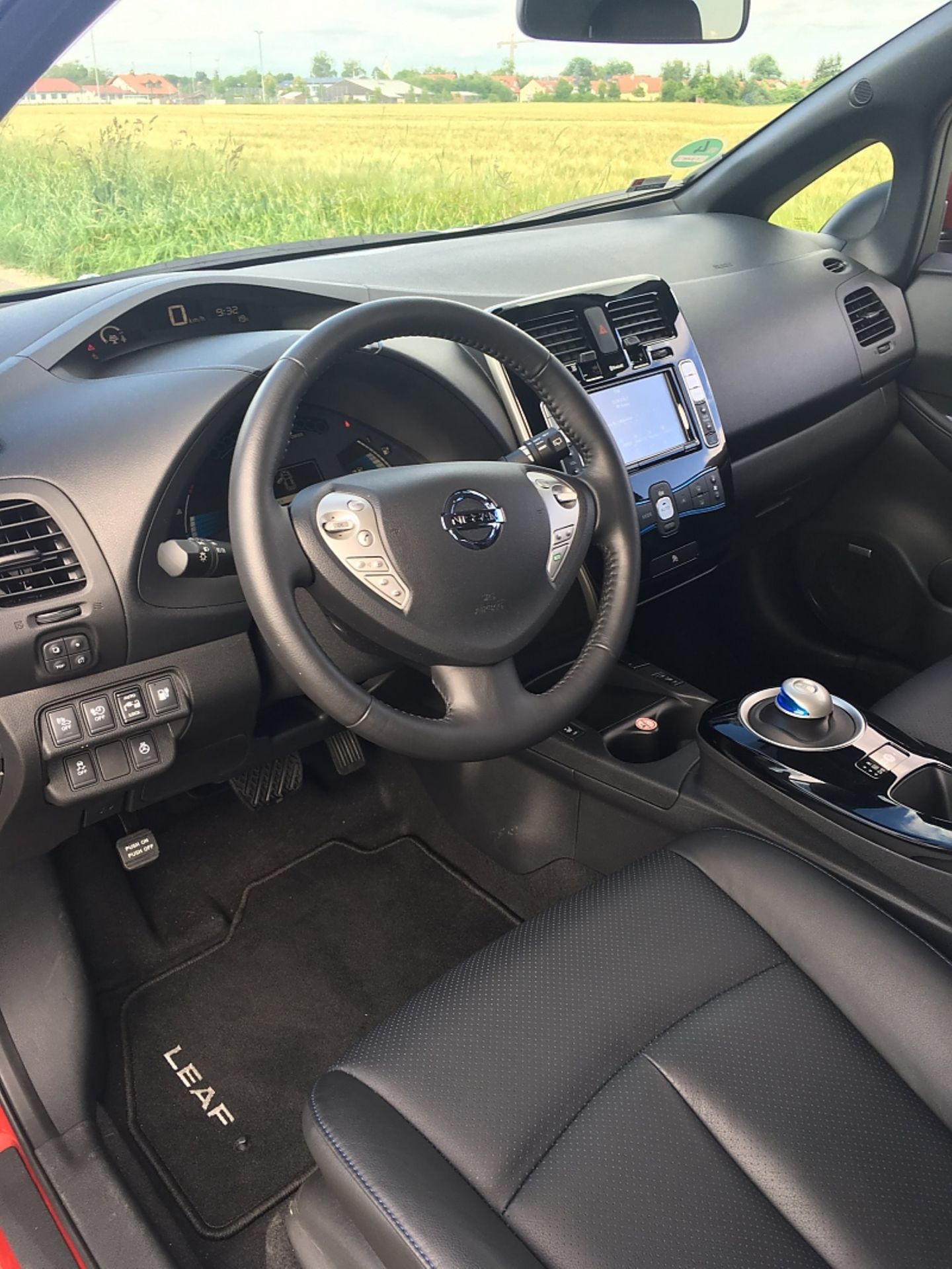 Der Innenraum des Nissan Leaf