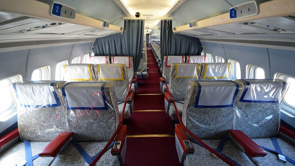 In der First Class einer Convair CV-990 In der First Class einer Convair CV-990