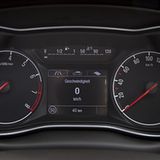 Die monochrome Pixelgrafik zwischen den Rundinstrumenten wirkt angestaubt