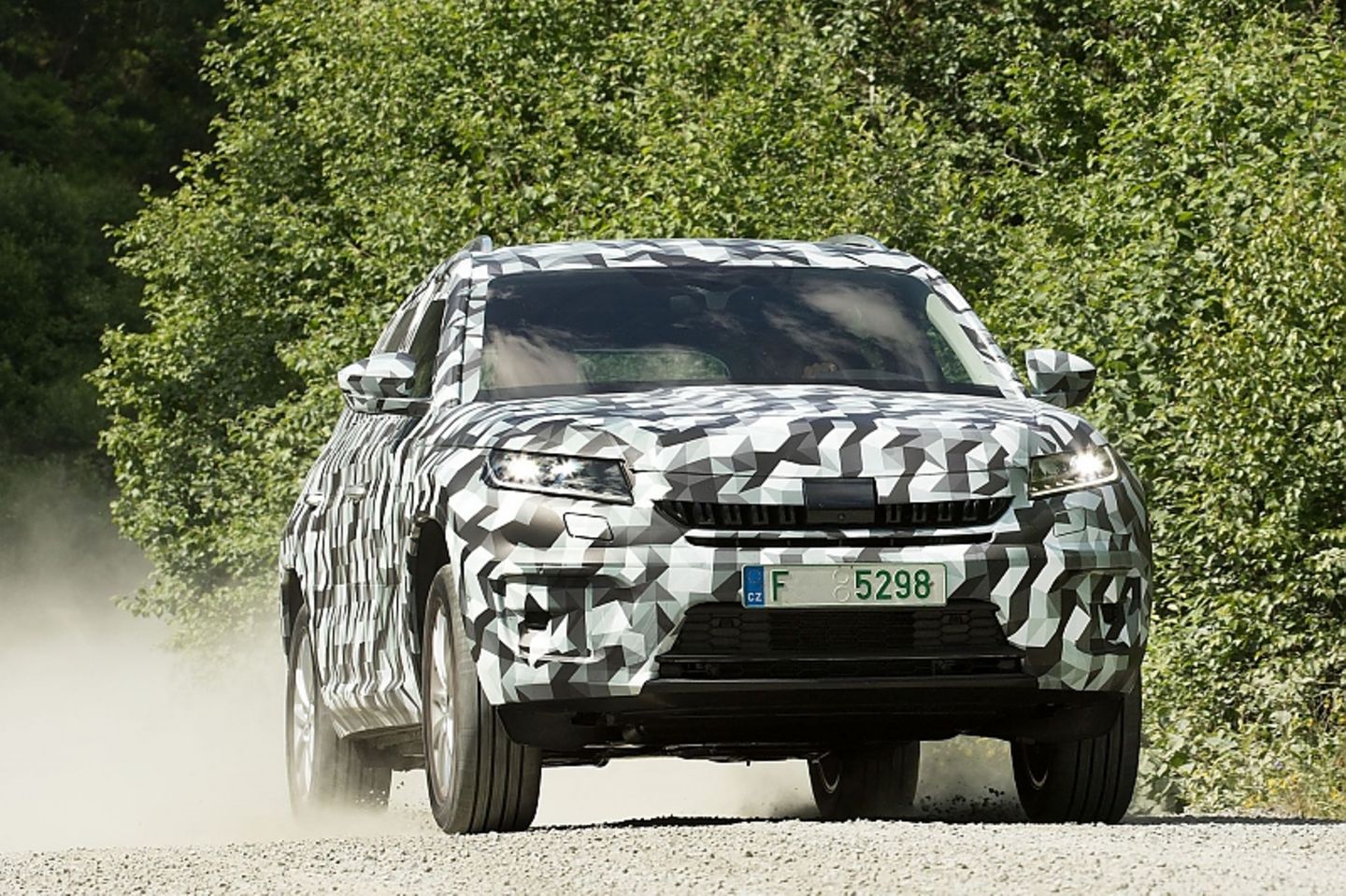 Der Skoda Kodiaq hat auf Wunsch Voll-LED-Licht
