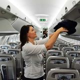 Gepäckablagefächer in der CS100 von Swiss