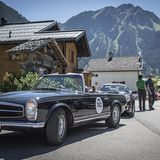 Die Karossen sind fein herausgeputzt