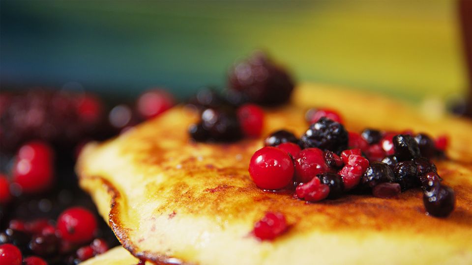 Pancakes mit Beeren Pancakes mit Beeren