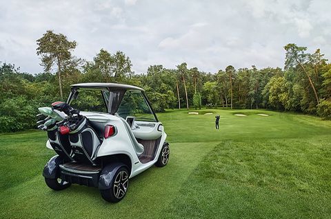 Mercedes Golf Cart by Garia - exklusiver kann man auf dem Golfkurs nicht unterwegs sein