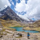 Wanderin am Rainbow Mountain in Peru