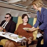 In der First einer Boeing 707 der Lufthansa