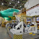 Boeing 747-8 bei der Fertigung im Werk Everett