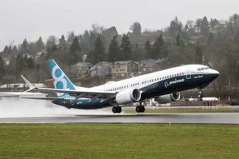 Boeing 737MAX beim Erstflug