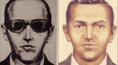 Die Skizze des Flugzeugentführers, der unter dem Pseudonym D.B. Cooper bekannt wurde