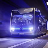 Mercedes Bus der Zukunft - auf Testtour in der Nähe von Amsterdam