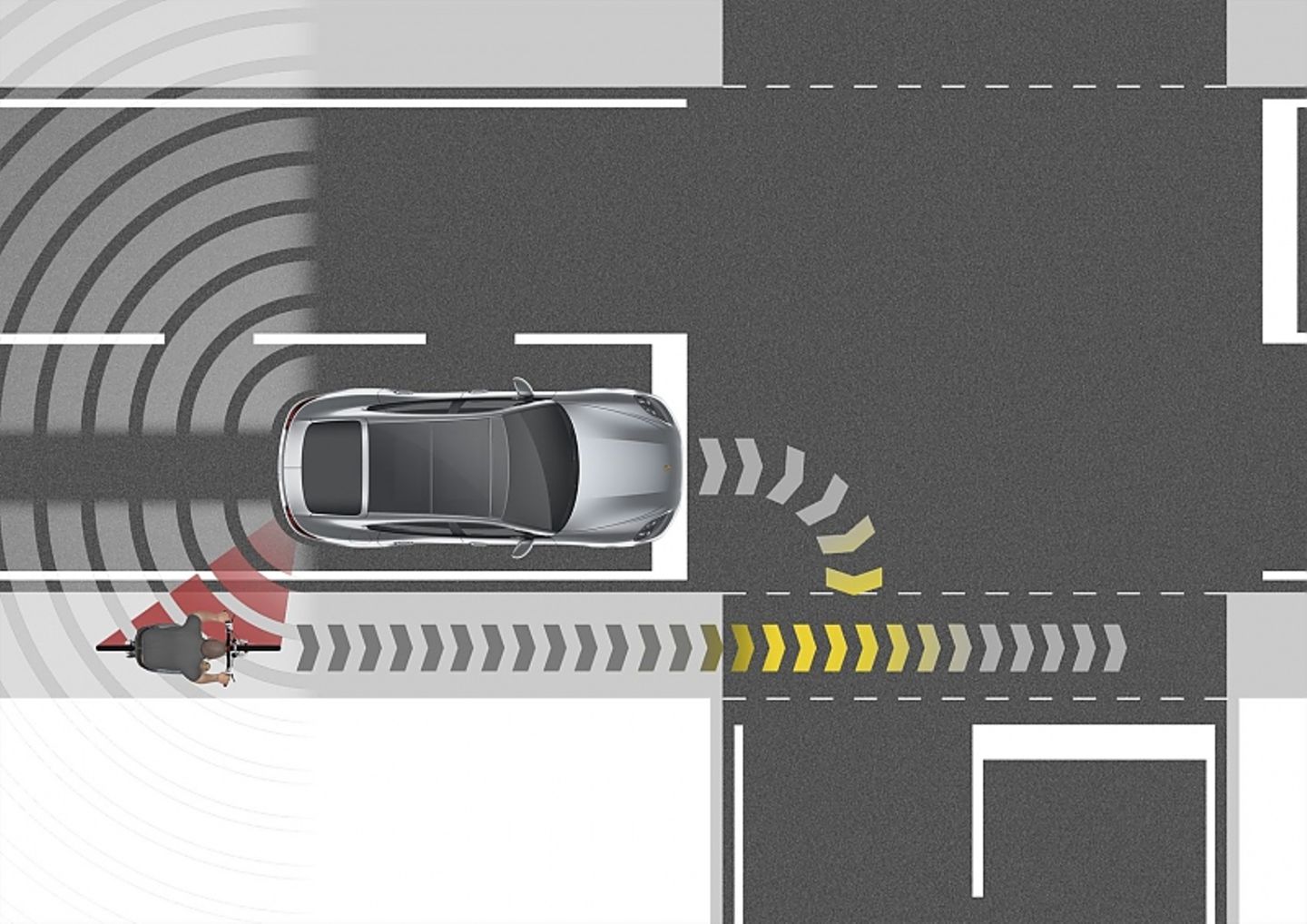 Im neuen Porsche Panamera wird das Abbiegen sicherer.
