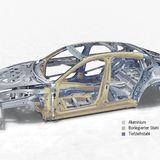 Die Karosserie des Porsche Panamera.