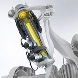 Ein Dreikammer-Luftfederbein der Adaptiven Luftfederung.