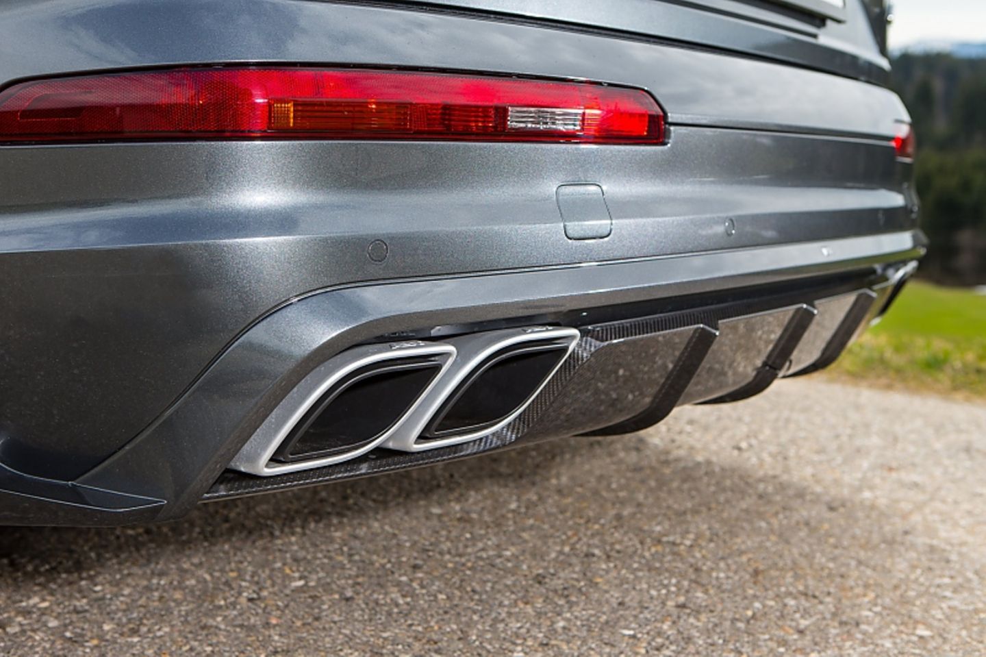 Abt Audi QS7 - die Auspuffanlage schafft Eindruck