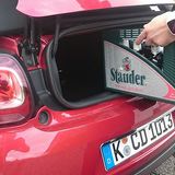 Ein Getränkekasten passt hier nicht rein.