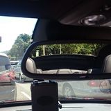 Nach hinten ist bei vollständig geöffnetem Dach nichts mehr zu sehen.