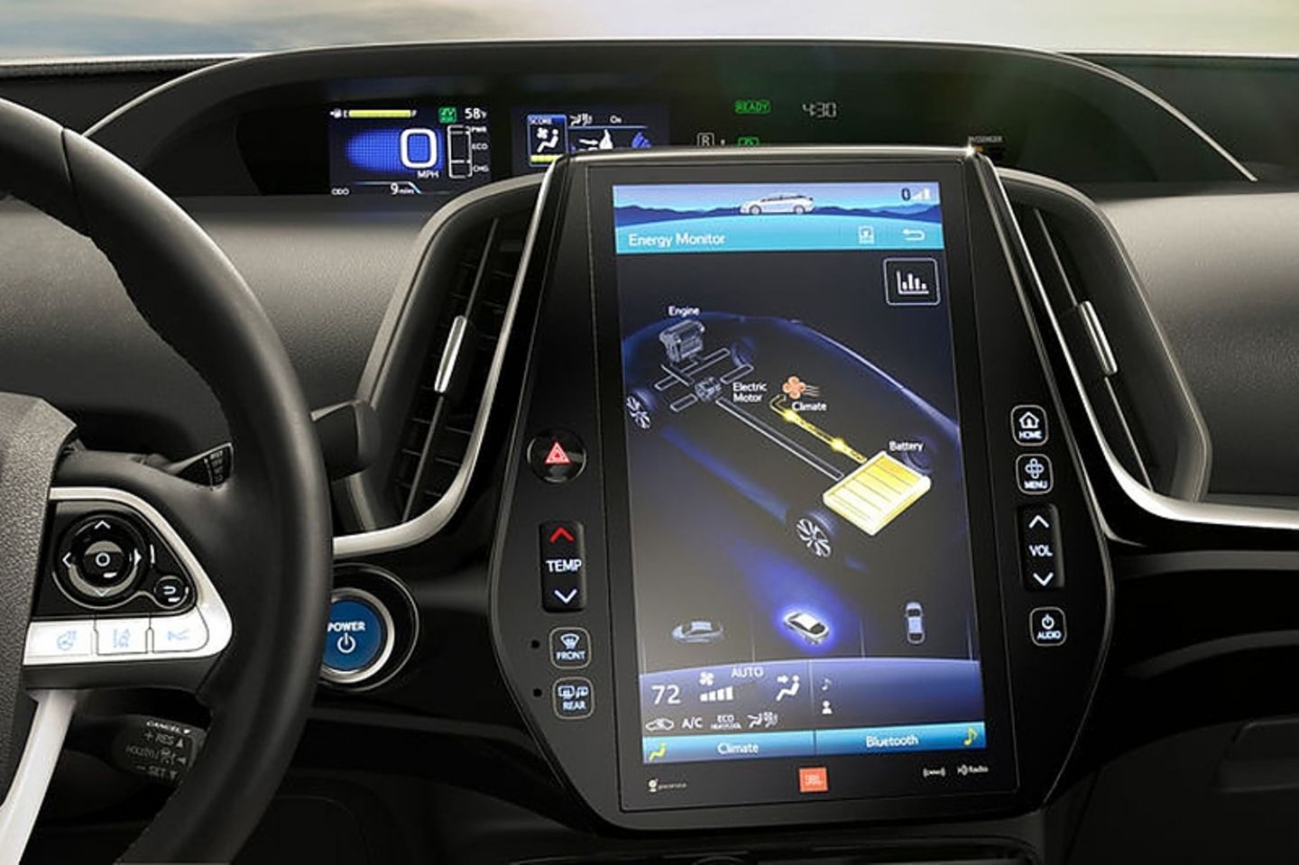 Acht Zoll misst der Touchscreen in der Mittelkonsole. Acht Zoll misst der Touchscreen in der Mittelkonsole.